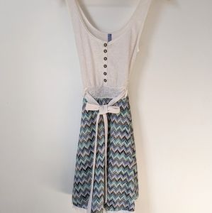FREE PEOPLE chevron dress,blue, spring, summer